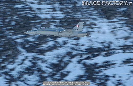 2003-10-10 Axalp Shooting Range 045 - FA-18C Hornet